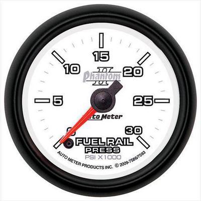 Auto Meter Phantom II Fuel Rail Pressure Gauge - 7586